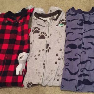 3 Footie Pajamas Carter’s 4T